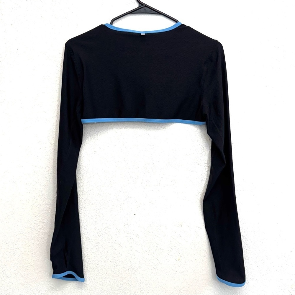 Nike Dri Fit Mesh Long Sleeve Crop Shrug Size Large - Picture 7 of 7